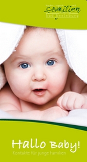 Flyer Hallo Baby - Kontakte f&uuml;r junge Familien