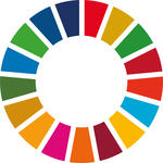 Bild vergrößern: Kreisförmige Anordnung der 17 Farben der Nachhaltigkeitsziele der Vereinten Nationen