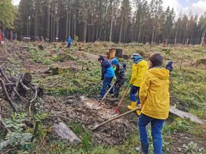Bild vergr&ouml;&szlig;ern: Kinderwald St&uuml;nzel in Aktion