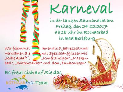 Bild vergr&ouml;&szlig;ern: Lange Saunanacht Karneval