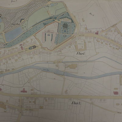 Bild vergrößern: Auszug aus dem Stadtplan von 1907