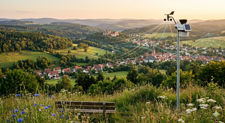Mikroklimaerfassung mit Wetterstationen