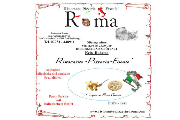Bild vergrößern: Ristorante-Pizzeria-Eiscafe Roma